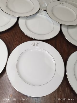 LIMOGES POSTRE PORCELANA VINTAGE