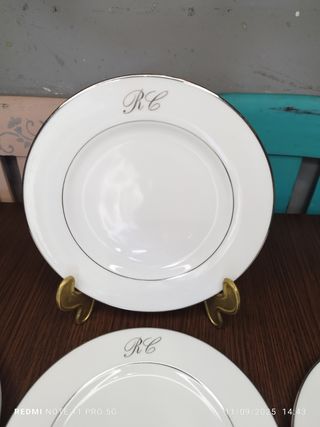 LIMOGES POSTRE PORCELANA VINTAGE