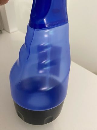 Ventilatore portatile a spruzzo blu