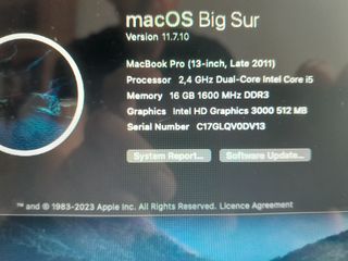 MacBook Pro 13 2011 i5 16GB RAM 240GB SSD