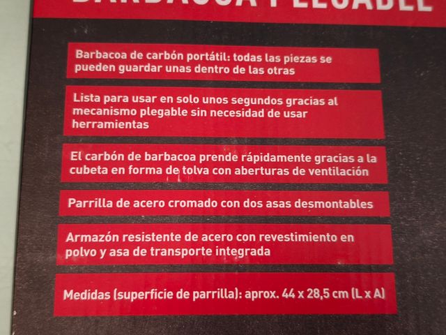 Barbacoa Plegable Grill Meister