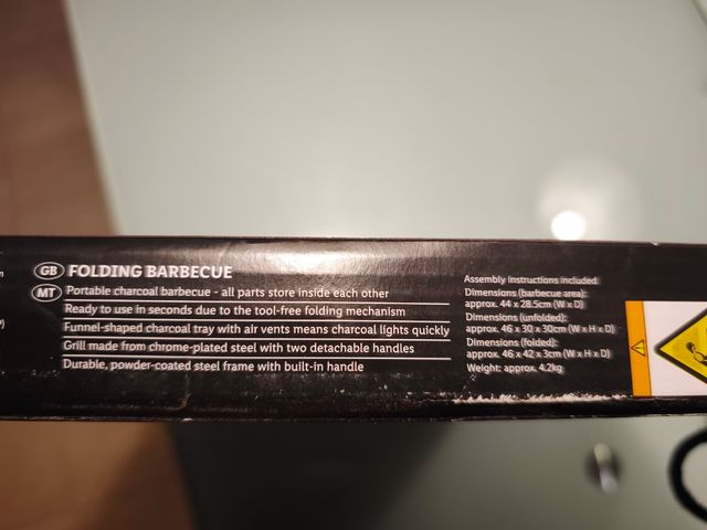 Barbacoa Plegable Grill Meister