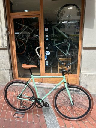 Bicicleta Fixie Kamikaze verde 