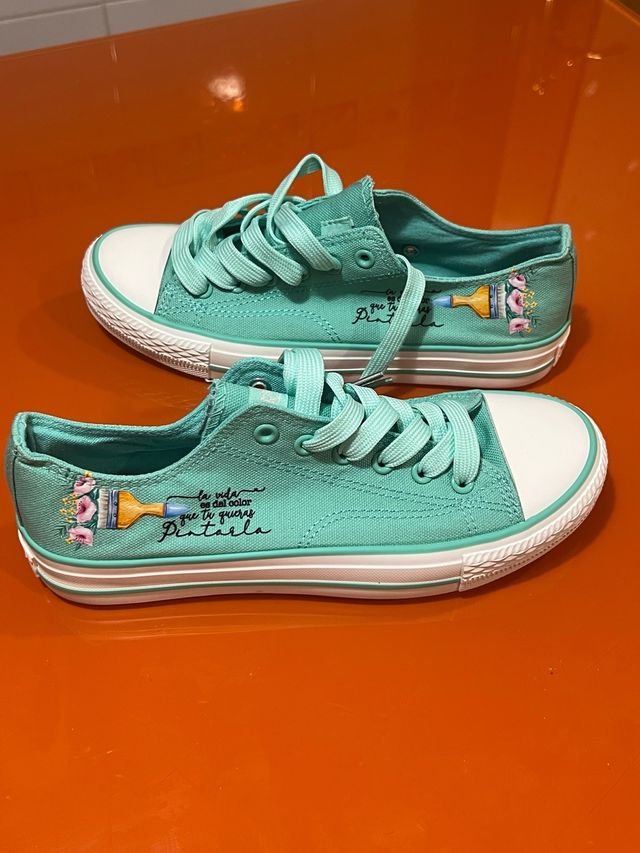 Tenis Verdes Talla 40 Nuevos