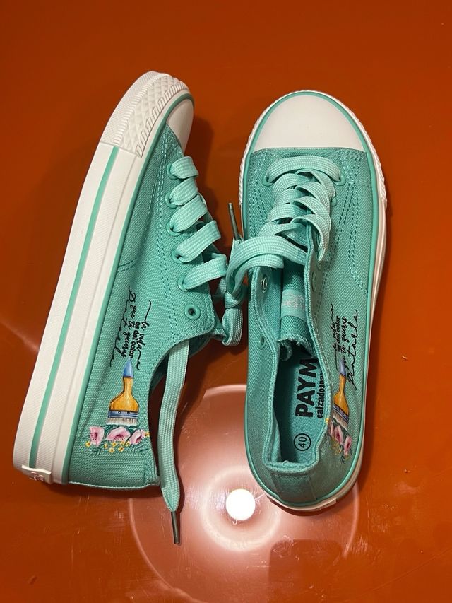 Tenis Verdes Talla 40 Nuevos