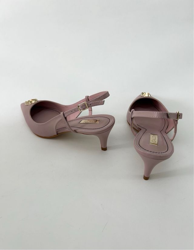 Nuove Décolleté slingback 38 vera pelle