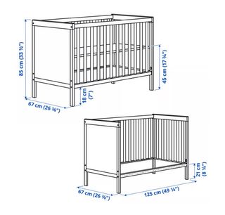 Cuna Ikea Sundvik blanca