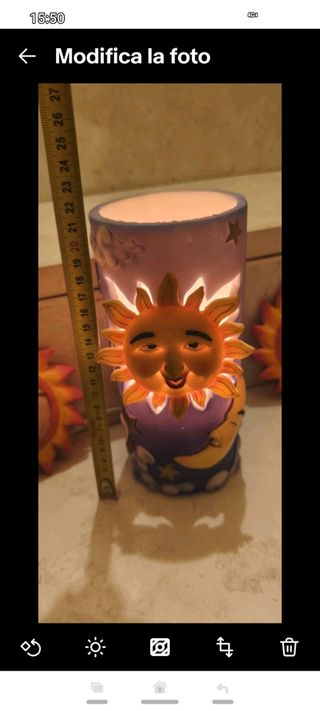 Set Lampada Ceramica Cameretta Bimbo