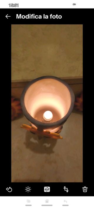 Set Lampada Ceramica Cameretta Bimbo