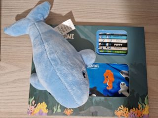 Set astuccio 7 matite Oceanini + peluche