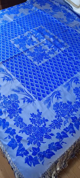 Mantón Azul 1,40 