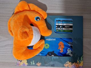 Set astuccio 7 matite Oceanini + peluche