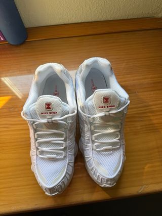 Nike Shox TL Plata y Blanco