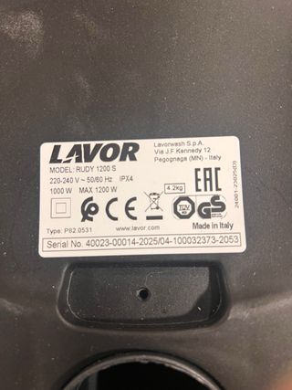 Lavor RUDY 1200 Aspirador Água/Pó