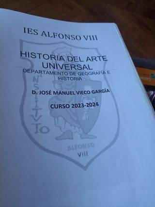 HISTORIA DEL ARTE universal, 2° BACHILLERATO