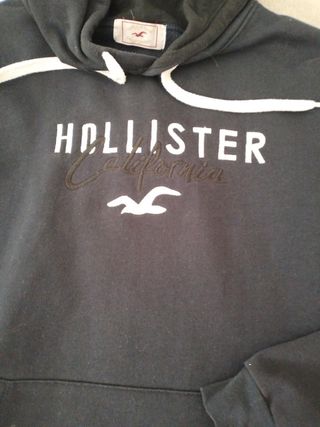 Sudadera Hollister azul marino talla L