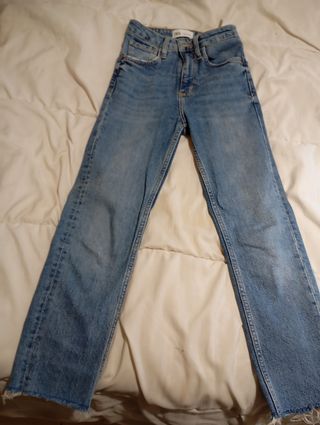 Pantalón vaquero Zara mujer azul