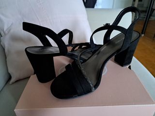 Sandalias Graceland Tacón Negro 