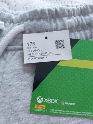 Bermudas Xbox grises M o 14+