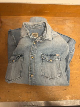 Camisa Vaquera Vintage Azul