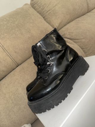 Botas Lefties negras plataforma