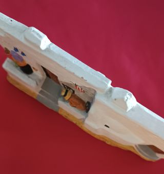 Casita cerámica decorada