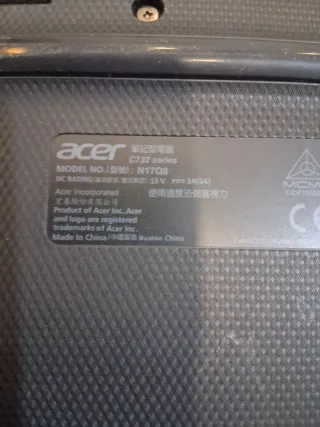 Portátil Acer Chromebook Negro