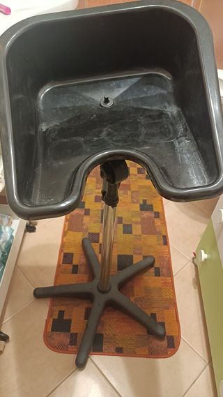 Lavatesta professionale regolabile nero