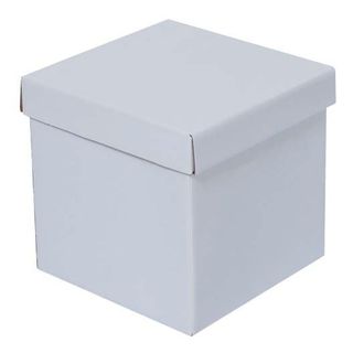 10 Cajas Cuadradas Blancas