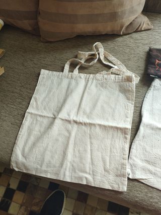 Bolsas de tela Massimo Dutti beige regalo cartera