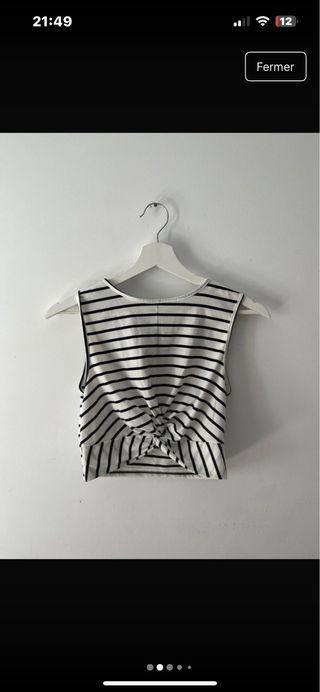 Lote de ropa a rayas