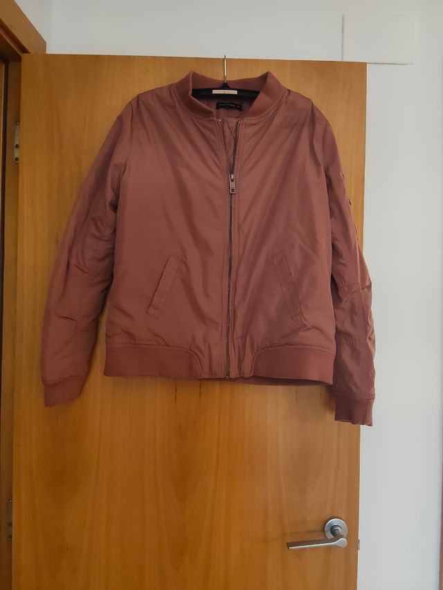 Cazadora bomber rosa mujer nueva