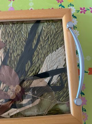 Vassoio Linea Biagiotti con fiori secchi