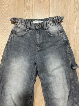Bershka Jeans Grises Talla 36