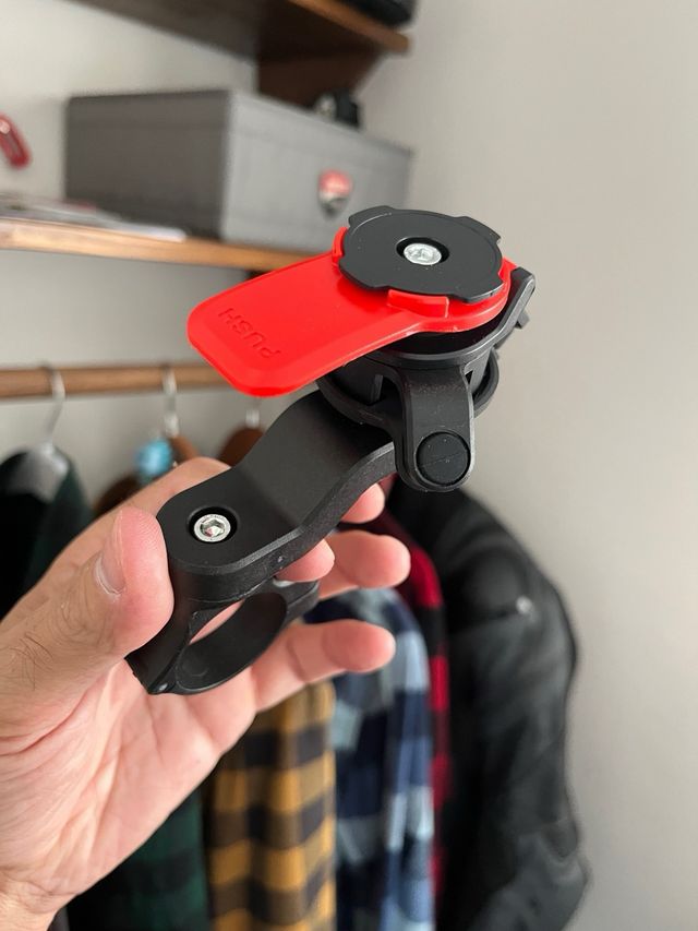 Soporte móvil tipo Quad Lock + Amortiguador