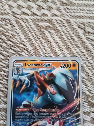 Carta Pokémon Lycanroc GX 2017