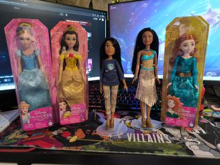 Lote 5 Muñecas Disney Princess