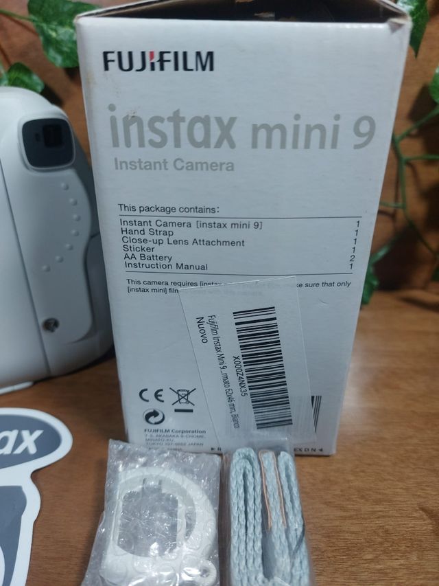 Fujifilm Instax Mini 9 Smoky White fotocamera.