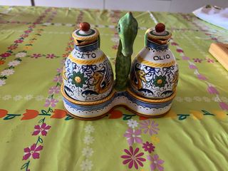 Set condimenti Deruta ceramica