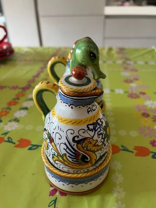 Set condimenti Deruta ceramica