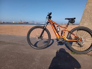 Bicicleta Eléctrica Montaña Naranja