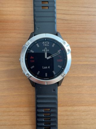 Garmin Fenix 6 47mm Plata/Negro LEER BIEN DSCRIPC