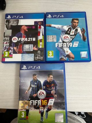Trilogia Fifa PS4 (Fifa 16, 19, 21)