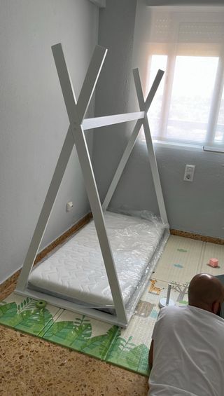 Cama Tipi Infantil con Colchón
