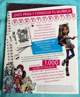 Álbum de cromos Monster High