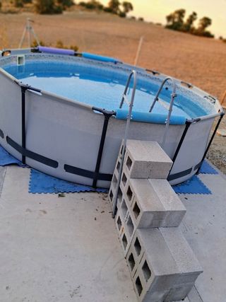 Piscina Desmontable con Skimmer y Depuradora