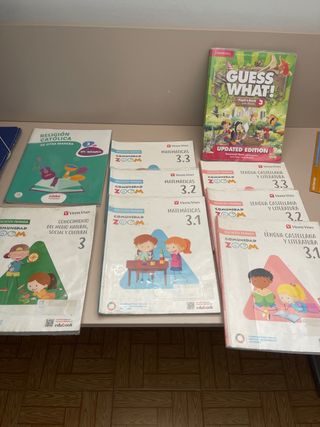 Lote de libros 3º primaria excepto matematicas