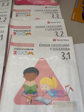 Lote de libros 3º primaria excepto matematicas
