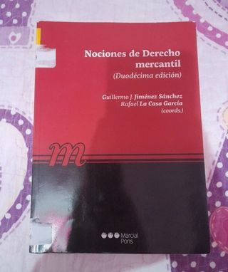 Libro Nociones de Derecho Mercantil