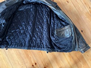 Chaqueta Piel Aviador Moto Unisex diseño años 90